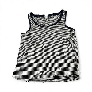 Splendid Women’s Sleeveless Top Navy and White stripes